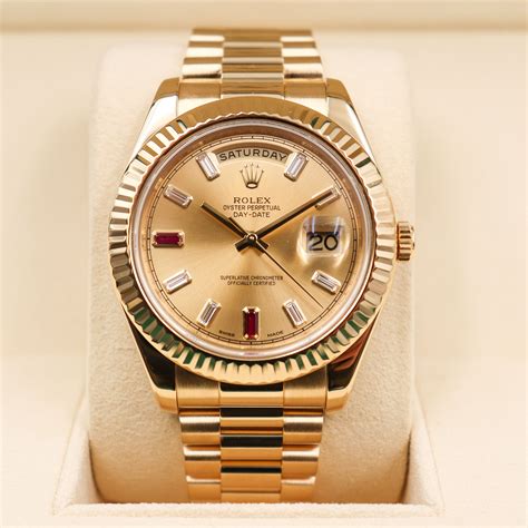 rolex day date 2 ruby dial